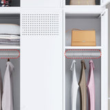 Eigentijdse kast voor huismetallic afwerking opbergkast