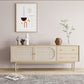 25.6" High Nordic TV Stand Solid Wood TV Cabinet with 2-Drawer & Cabinet Clearhalo 'furn' 'furn_tv_stands_entertainment_centers' 'Furniture' 'Living Room Furniture' 'TV Stands & Entertainment Centers' 'TV Stands & Media Storage Furniture' 'tv_stands_entertainment_centers' 1200x1200_bc93ce15-46fe-474c-bc70-ecdb445a1453