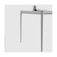 Modern White Kitchen Dining Table Sintered Stone Rectangle Dining Table with 4 Legs Base Clearhalo ' dining_table' 'Dining Tables & Seating' 'Dining Tables' 'Furniture' 'furniture_dining_table' 'Kitchen & Dining Furniture' 'kitchen&dining_furn' 'kitchen' 'kitchen_dining_table' 1200x1200_bc942974-6a60-4a6d-87d8-53339b606d9f