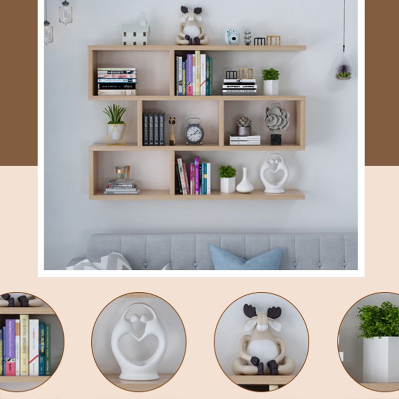 Wall Unit Open Book Shelf Modern Engineered Wood Shelf Bookcase for Home Clearhalo 'Bookcases' 'furn' 'furn_bookcases' 'Furniture' 'Office Furniture' 1200x1200_bc9455c8-ea07-4041-9eb7-4d15d0f8d288