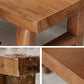 Pine Solid Wooden Table Rectangle Dining Table with Double Pedestal, in Brown Clearhalo ' dining_table' 'Dining Tables & Seating' 'Dining Tables' 'furn' 'furn_dining_table' 'Furniture' 'furniture_dining_table' 'Kitchen & Dining Furniture' 'kitchen&dining_furn' 'kitchen' 'kitchen_dining_table' 1200x1200_bc958d11-cf5b-4c2a-8bd7-65ed3ef5d5ae