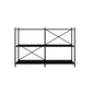 Minimalist Metal Open Etagere Bookcase with Rectangular Shelves Clearhalo 'Bookcases' 'furn' 'furn_bookcases' 'Furniture' 'furniture_bookcases' 'kitchen' 'kitchen_bookcases' 'Living Room Furniture' 'Office Furniture' 1200x1200_bca0d954-3f83-4be4-9cd8-5401f4fec339
