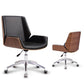 Mid Back Computer Desk Chair with Padded Arms Contemporary Office Chair with Metal Frame Clearhalo 'furn' 'furn_office_chair' 'Furniture' 'furniture_office_chair' 'Office Chairs' 'Office Furniture' 'office_chair' 1200x1200_bca22e8d-3f87-452a-b6df-c948303c885c