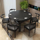 Modern Stone Scalable Dining Table Rubber Base for Dining Room Clearhalo 'Dining Tables & Seating' 'Dining Tables' 'dining_table' 'furn' 'furn_dining_table' 'Furniture' 'Kitchen & Dining Furniture' 1200x1200_bca27e44-eec4-4032-ab7c-ae291c5cbd74