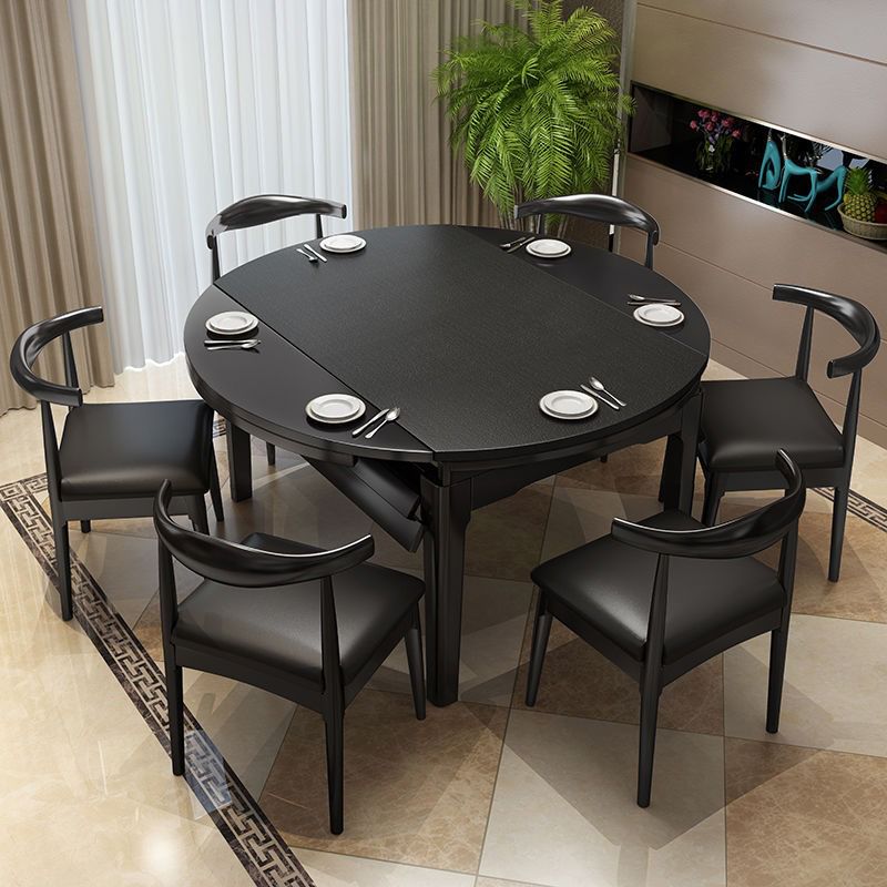 Modern Stone Scalable Dining Table Rubber Base for Dining Room Clearhalo 'Dining Tables & Seating' 'Dining Tables' 'dining_table' 'furn' 'furn_dining_table' 'Furniture' 'Kitchen & Dining Furniture' 1200x1200_bca27e44-eec4-4032-ab7c-ae291c5cbd74