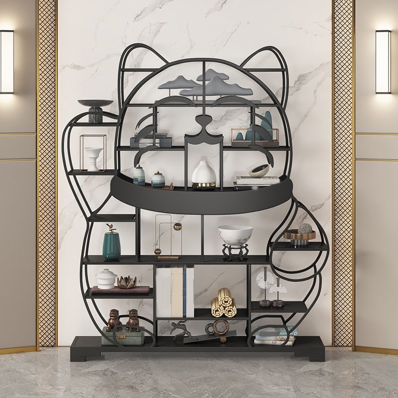Glam Shelves Included Bookcase Standard Open Back Metal Bookshelf Clearhalo 'Bookcases' 'furn' 'furn_bookcases' 'Furniture' 'Office Furniture' 1200x1200_bca56123-e7ee-4d3e-b56b-af41a1a1ea95