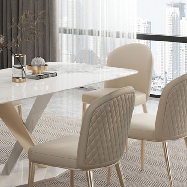 1/2/5/7 Pcs Sintered Stone Dining Table Set Dining Chairs Set Clearhalo 'Dining Room Sets' 'Dining Tables & Seating' 'dining_room_set' 'furn' 'furn_dining_room_set' 'Furniture' 'furniture_dining_room_set' 'Kitchen & Dining Furniture' 1200x1200_bca5c4f7-2eb9-4309-8fe9-92acaca3df3a