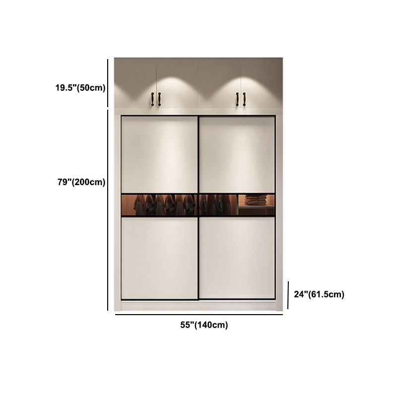 Eigentijdse garderobe armoire houten garderobe kast met planken