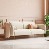 Transitional Modern Tight Back Sofa 29.53"High Velvet Rolled Arm Sofa for Living Room Clearhalo 'furn' 'furn_sofas' 'Furniture' 'furniture_sofas' 'kitchen' 'kitchen_sofas' 'Living Room Furniture' 'Sofa' 'sofas' 1200x1200_bca5e1aa-6e00-4f52-926e-bf810d4e5c54