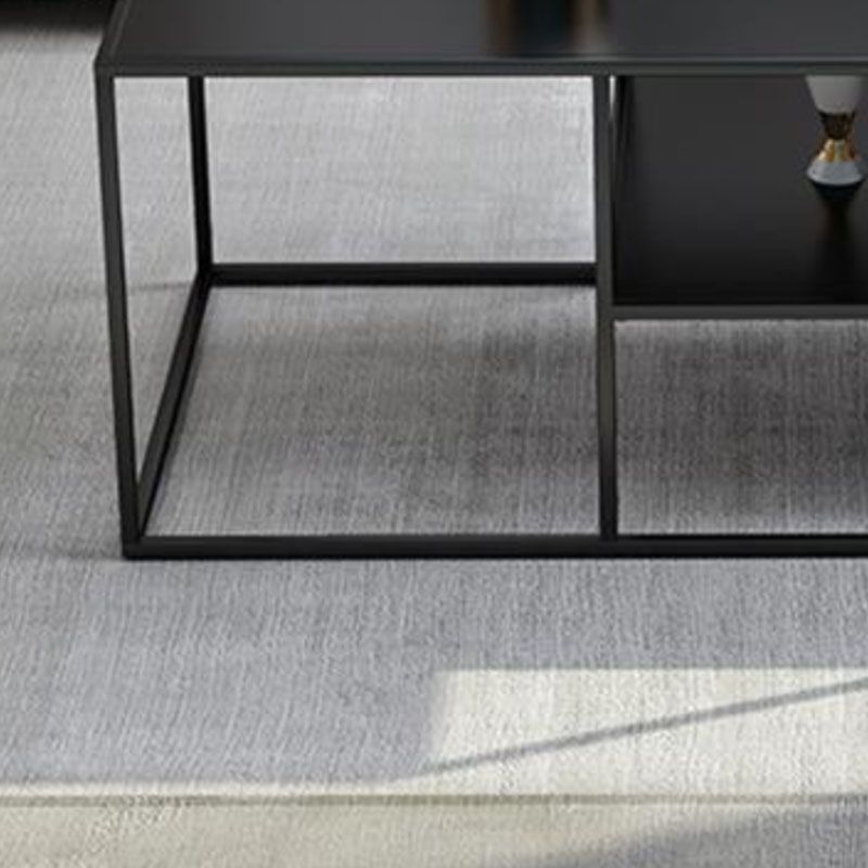 Table basse rectangulaire de 19,68 pouces de hauteur, avec cadre en métal, Table de cocktail