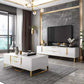 Glam Glass TV Stand Console Enclosed Storage TV Media Stand for Living Room Clearhalo 'furn' 'furn_tv_stands_entertainment_centers' 'Furniture' 'Living Room Furniture' 'TV Stands & Entertainment Centers' 'TV Stands & Media Storage Furniture' 'tv_stands_entertainment_centers' 1200x1200_bca88c9a-8e95-4068-afeb-157b6c4260b8