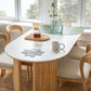 Free Form Dining Table with Ash Wood Base Modern Dinette Table for Home Clearhalo 'Dining Tables & Seating' 'Dining Tables' 'dining_table' 'furn' 'furn_dining_table' 'Furniture' 'Kitchen & Dining Furniture' 1200x1200_bca9f436-b561-4adb-a6bf-99ccffce2028
