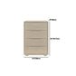 Cómoda cómoda de almacenamiento de madera blanca de 16.0 in de ancho con cajones