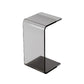 11.81" Wide C-shape End Table Modern Acrylic Accent Side Table