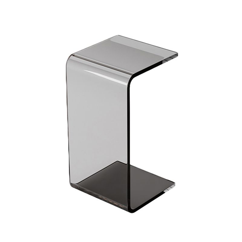 11.81" Wide C-shape End Table Modern Acrylic Accent Side Table