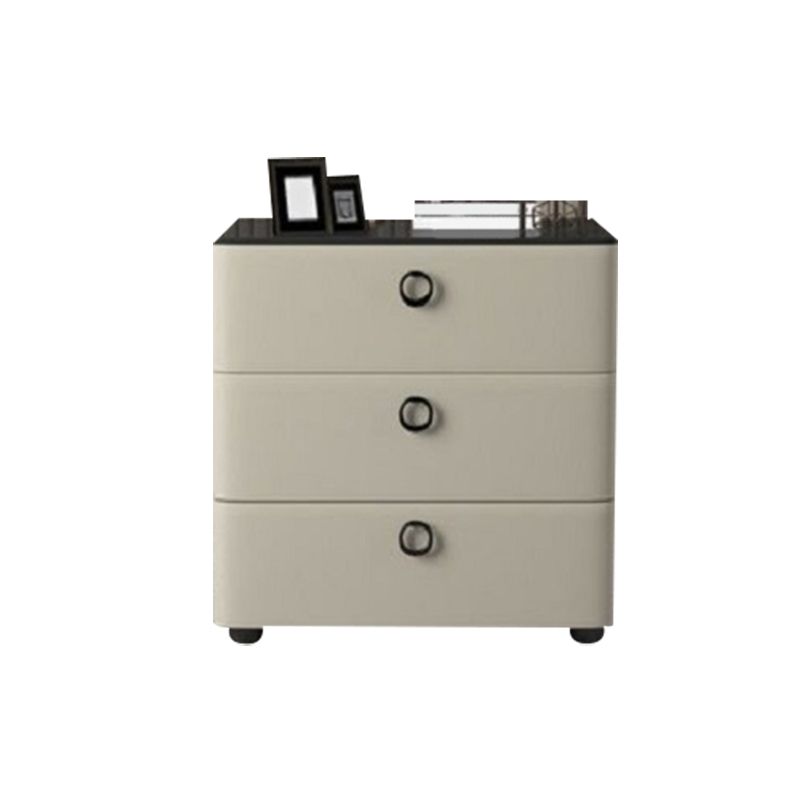 3 - Schublade zeitgenössischer Akzenttisch Nachttest antikes Finish -Bett Nachttisch