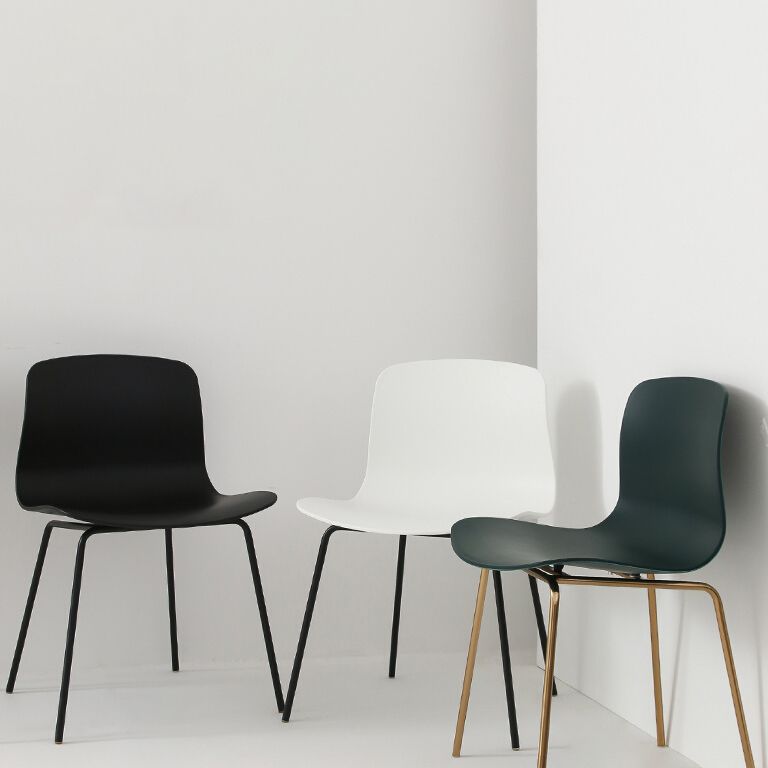 Contemporary Metal Dining Armless Chairs Plastic Dining Chairs for Restaurant Clearhalo ' kitchen&dining_furn' 'Dining Chairs' 'Dining Tables & Seating' 'dining_chair' 'furn' 'furn_dining_chair' 'Furniture' 'furniture_dining_chair' 'Kitchen & Dining Furniture' 'kitchen' 1200x1200_bcae4905-d958-44ae-ac8e-701dddd610ca