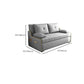 Braccia toppless da topplessino in stile moderno di divano per dormiente futon in grigio