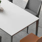 Sintered Stone Industrial Style Table 4 Legs Base Rectangle Dining Table for Home Clearhalo ' dining_table' 'Dining Tables & Seating' 'Dining Tables' 'furn' 'furn_dining_table' 'Furniture' 'furniture_dining_table' 'Kitchen & Dining Furniture' 'kitchen&dining_furn' 'kitchen' 'kitchen_dining_table' 1200x1200_bcb1c664-ad64-45b0-beef-d3b6920c9fc5