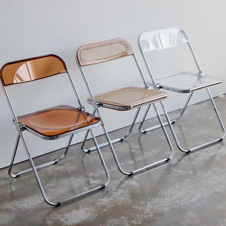 Industrial Style Plastic Dining Armless Chair Open Back Single Dining Side Chair Clearhalo ' kitchen&dining_furn' 'Dining Chairs' 'Dining Tables & Seating' 'dining_chair' 'furn' 'furn_dining_chair' 'Furniture' 'furniture_dining_chair' 'Kitchen & Dining Furniture' 'kitchen' 1200x1200_bcb1d696-6f1b-4ba1-9434-c862ff765036