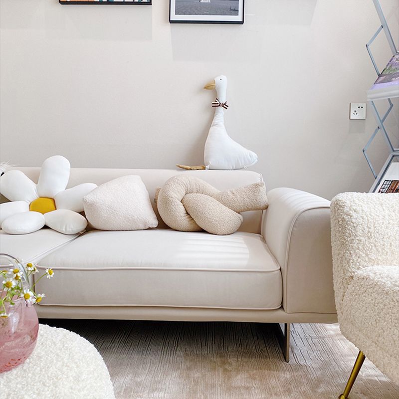 Vierkante arm fluwelen bank met strakke rug voor woonkamer 26.77 "High