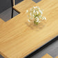 Industriële eettafel op schraagbasis Rechthoekige massief houten eettafel