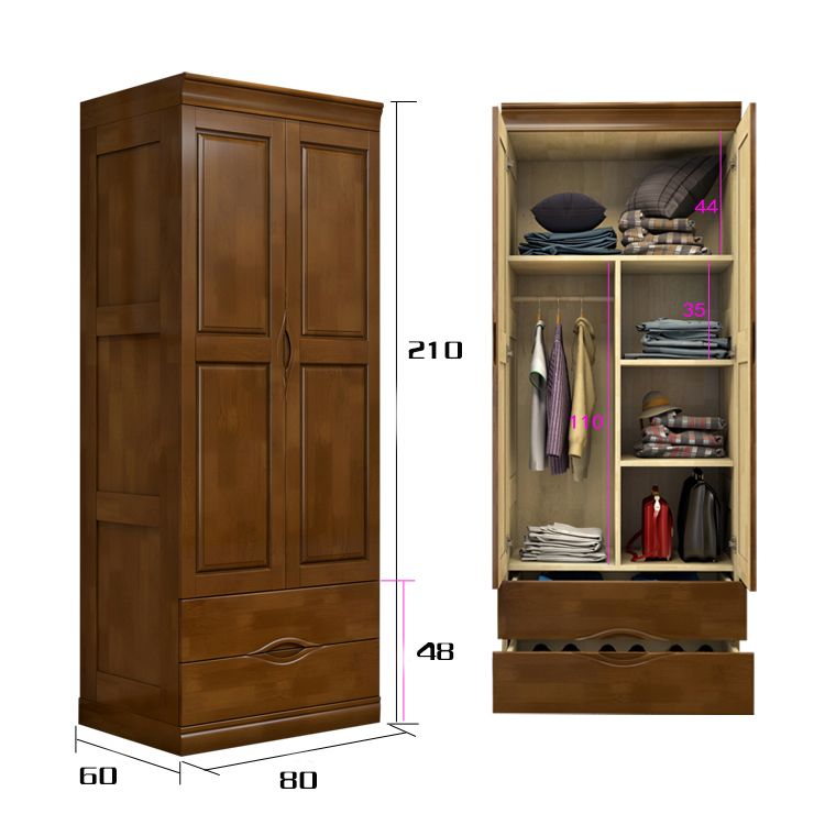 Armoire traditionnelle en caoutchouc avec tiroirs armoire finale mate pour la maison
