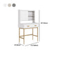 Luxurious Vanity Set 1/2 Storage Drawers with Mirror & Padded Stool