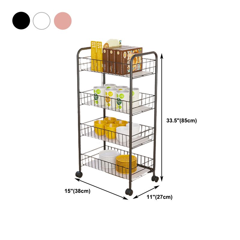 Modern Etagere Metal Bookcase Open Back Bookshelf for Balcony and Living Room Clearhalo 'Bookcases' 'furn' 'furn_bookcases' 'Furniture' 'Office Furniture' 1200x1200_bcb4e02b-839b-45b5-bc89-481327ec4069