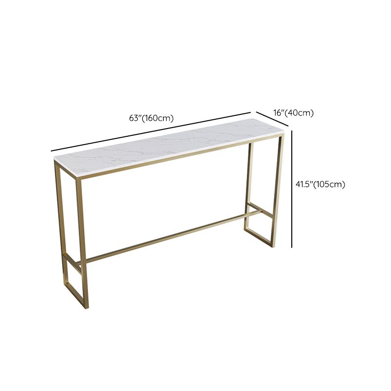 Glam rechthoekige bartafelset 1/3/4/5-delig bartafel met ijzeren frame en gestoffeerde krukken