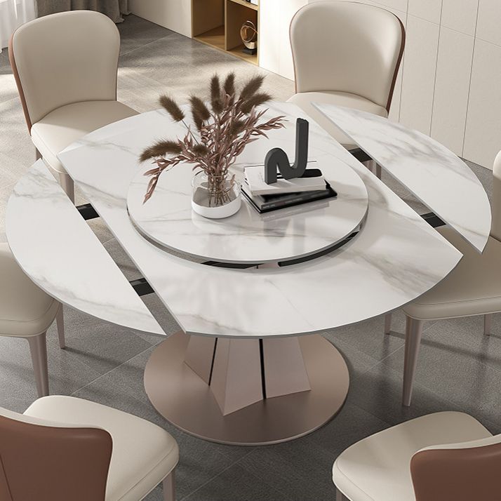 1/2/5/7 Pieces Round Glam Stone Furniture Standard Height Dining Table Set Clearhalo 'Dining Room Sets' 'Dining Tables & Seating' 'dining_room_set' 'furn' 'furn_dining_room_set' 'Furniture' 'furniture_dining_room_set' 'Kitchen & Dining Furniture' 'kitchen&dining_furn' 'kitchen' 1200x1200_bcb51351-e224-4301-8e84-06f4289e09ab