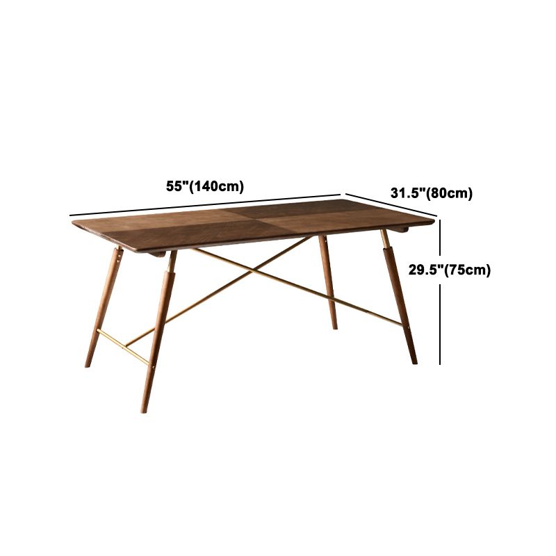 Set tavolo da pranzo in legno massello Set da pranzo moderno rettangolare da 1/2/3/5 pezzi