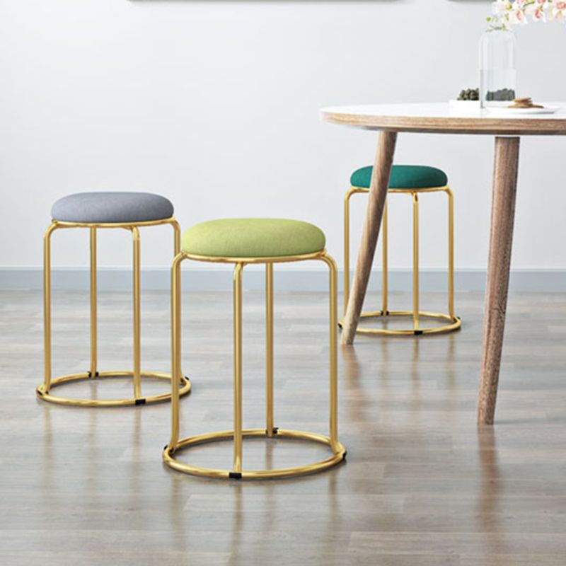 Indoor Round Ottoman Glam Standard Stain Resistant Velvet Ottoman Clearhalo 'furn' 'furn_ottomans_poufs' 'Furniture' 'Living Room Furniture' 'Ottomans & Poufs' 'ottomans_poufs' 1200x1200_bcb630e9-3f69-49bd-aae2-70f9e202d484