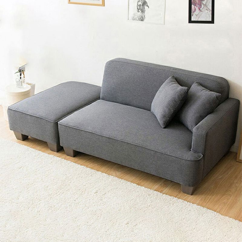 Sezioni a braccio quadrato contemporaneo 43.3 "l loveat con poggiapiedi