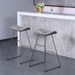 Glam Leather Bar Stool Backless Metal Base Counter Stool for Bristol