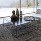 Table basse à base de cadre Table de cocktail carrée extensible en métal