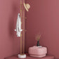 Marble Base Coat Hanger Metal Standing Entry Hall Tree with 8 Hooks