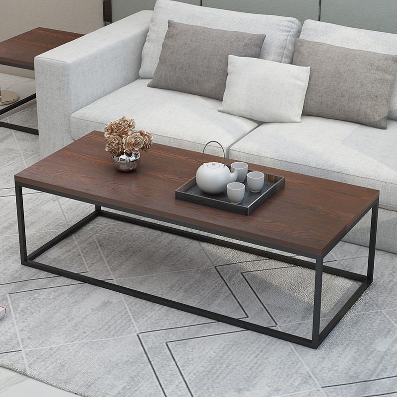 Rahmenbasis-Design, quadratischer/rechteckiger Massivholztisch für Couchtisch