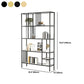 Glam Metal and Wood Shelf Bookcase Etagere Open Home Book Shelf with 5 Shelves Clearhalo 'Bookcases' 'furn' 'furn_bookcases' 'Furniture' 'Office Furniture' 1200x1200_bcbad357-96db-4577-b132-175ac8dd6ba4