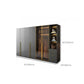 Modern Glass Wardrobe Wardrobe Armoire Wardrobe Cabinet for Home