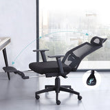 Modern Office Chair Fixed Arms Adjustable Seat Height Desk Chair with Wheels Clearhalo 'furn' 'furn_office_chair' 'Furniture' 'Office Chairs' 'Office Furniture' 'office_chair' 1200x1200_bcbb8337-ea40-4754-86f7-62108067a4db
