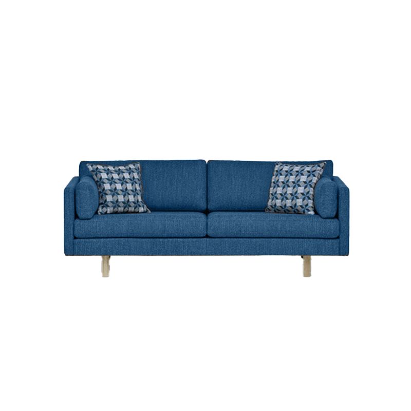 Zeitgenössischer Leinenquadrat -Arm -Sofa Standardsofa für Wohnzimmer, Wohnung