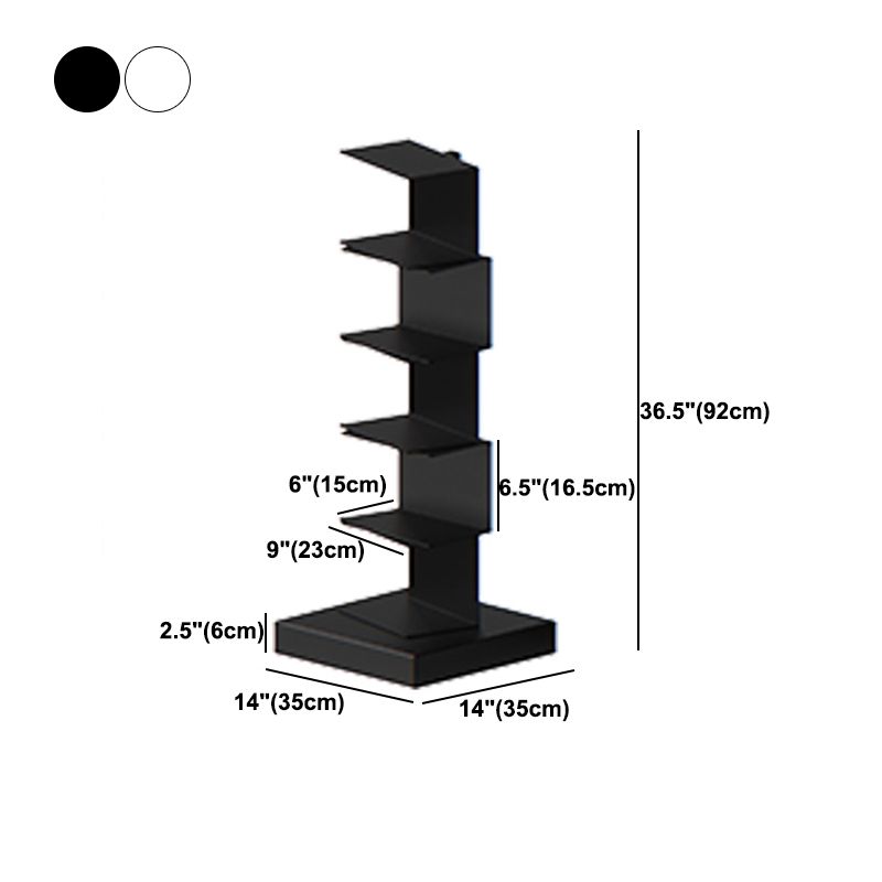 Metal Geometric Bookcase Modern Style Closed Back Book Shelf for Home Office Clearhalo 'Bookcases' 'furn' 'furn_bookcases' 'Furniture' 'furniture_bookcases' 'Office Furniture' 1200x1200_bcbd2f13-0e64-47b5-980c-466479f006bf