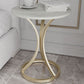 Glam Metal Side End Table Pedestal Round Sofa Side Accent Table Clearhalo 'Coffee & Accent Tables' 'End & Side Tables' 'end_side_tables' 'furn' 'furn_end_side_tables' 'Furniture' 'Living Room Furniture' 1200x1200_bcbd9313-516f-4c99-97e0-b602e77d5dc1