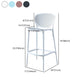 Contemporary Metal Plastic Barstools Bristol Bar Stool with Low Back and Footrest Clearhalo 'Bar Furniture' 'Bar Stools' 'bar_stools' 'furn' 'furn_bar_stools' 'furniture_bar_stools' 'Kitchen & Dining Furniture' 'kitchen&dining_furn' 'kitchen' 'kitchen_furn' Furniture' 1200x1200_bcbeb009-3fb8-4d1e-98c6-95a71474b2be