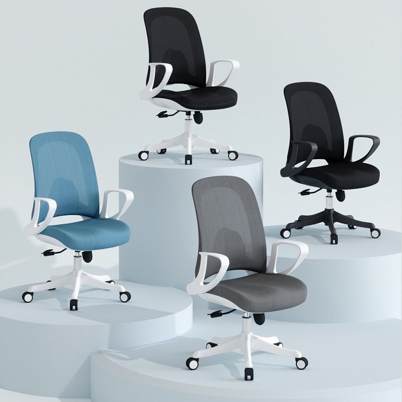 Sedia da scrivania moderna altezza regolabile sedile sedia da ufficio rimovibile con ruote