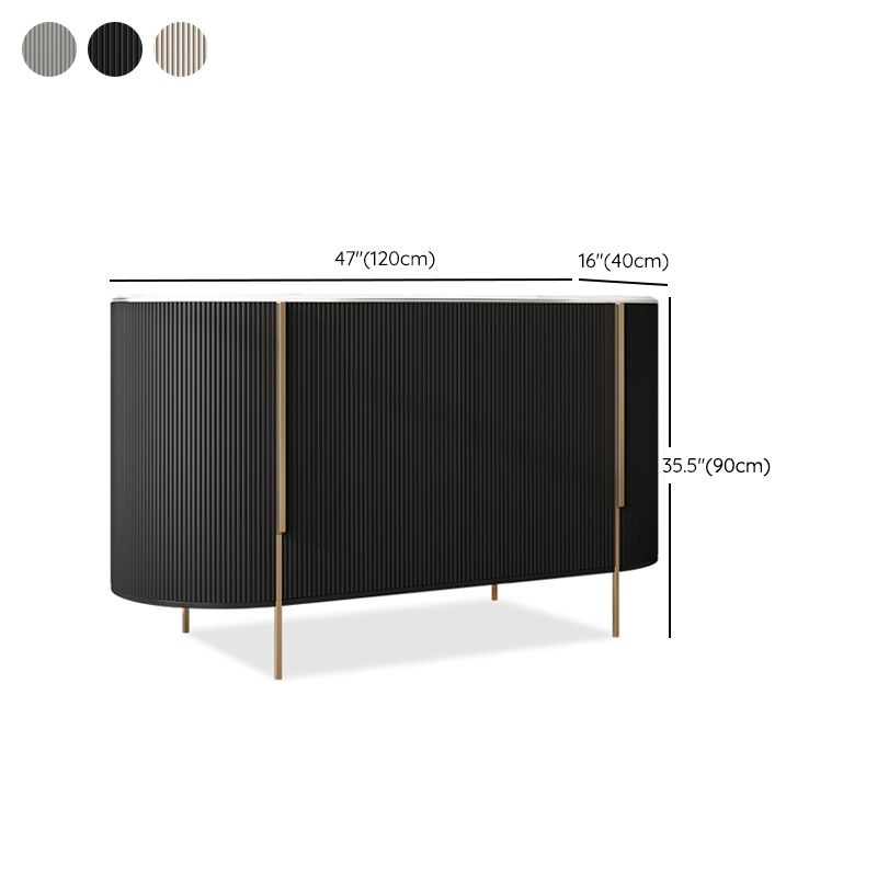 Stone Buffet Table Glam Style Buffet Sideboard Cabinet with Drawers and Cabinets Clearhalo 'buffet_sideboard' 'Buffets & Sideboards' 'furn' 'furn_buffet_sideboard' 'Furniture' 'Kitchen & Dining Furniture' 1200x1200_bcc0b4b6-98a9-42d5-861a-9b492199fe95