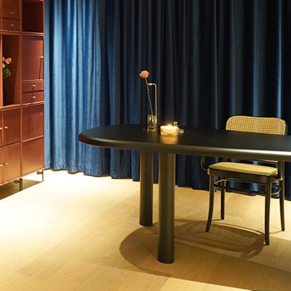 フリーフォーム産業スタイルの作業テーブルソリッドウッドオフィスデスク