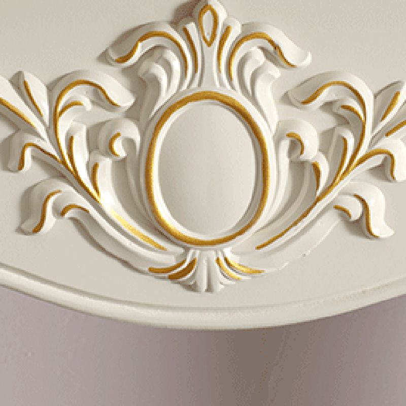 Französischer Land Sofa Tisch zurückgewonnenes Holz Rechteck 4 Beine weiße Konsolentisch