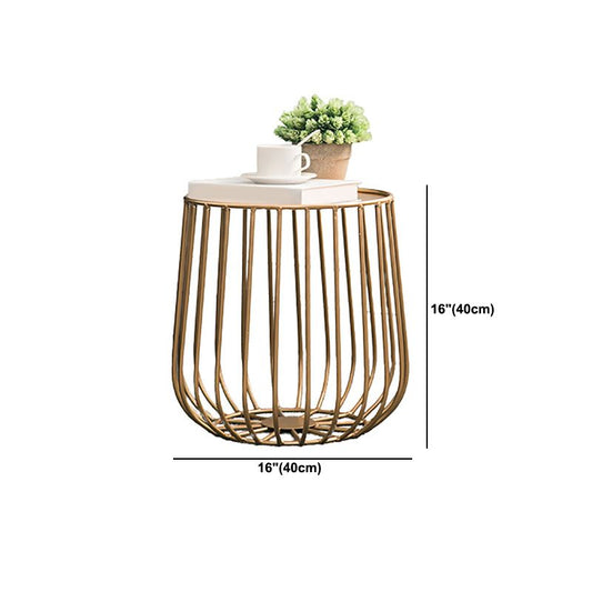 Mid-Century Modern 2 Piece Bunching Tables with Iron Tray Top